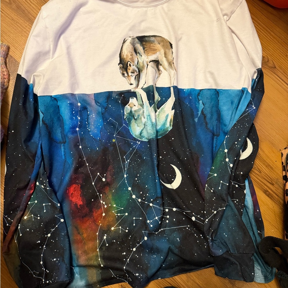 Black milk clothing x Laura zombie wolf long sleeve
